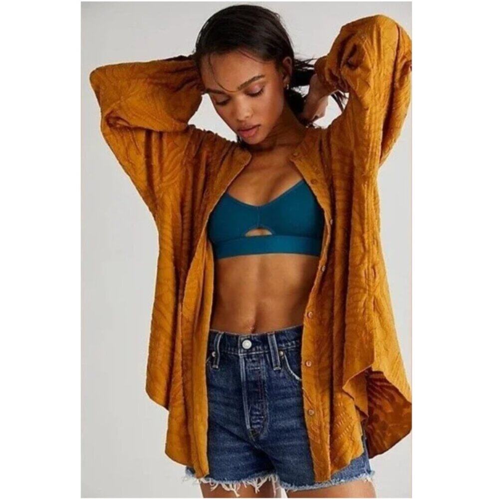 Free People Can't Stop Dreaming Button Down Tunic